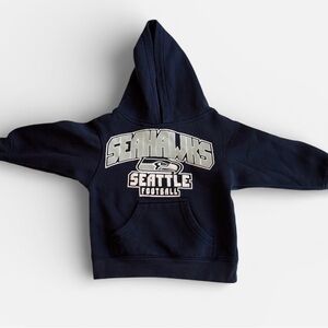 Kids Seahawks Football Hoodie - Navy